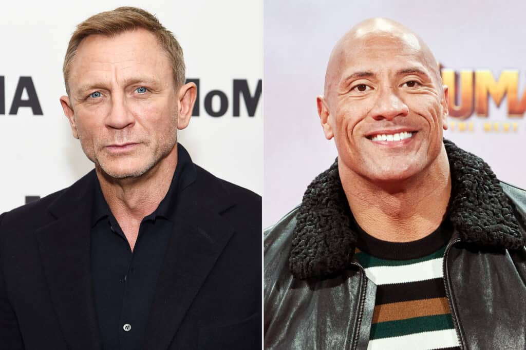 daniel craig dwayne johnson