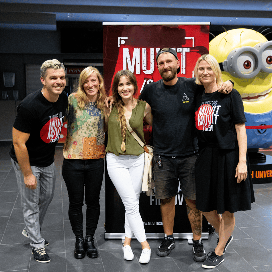 9. MUVIT6x60 2022; Gregor Graf, direktor Muvit6x60, žiranti Rahela Jagrič Pirc, Maja Martina Merljak, Dominik Istenič ter programska vodja festivala Maja Šest (2)