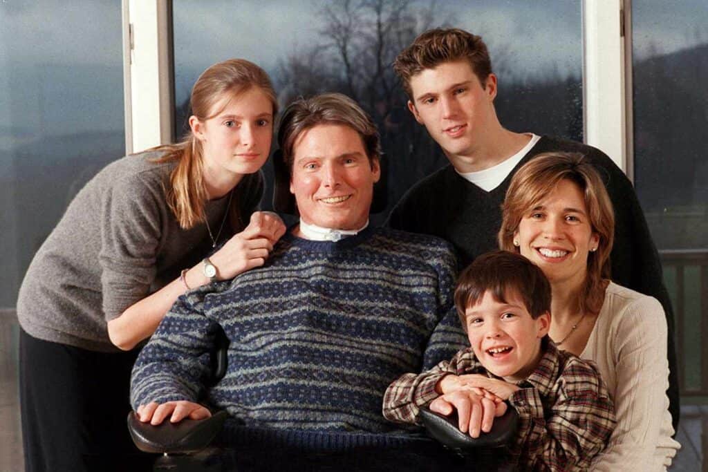 Christopher Reeve z družino